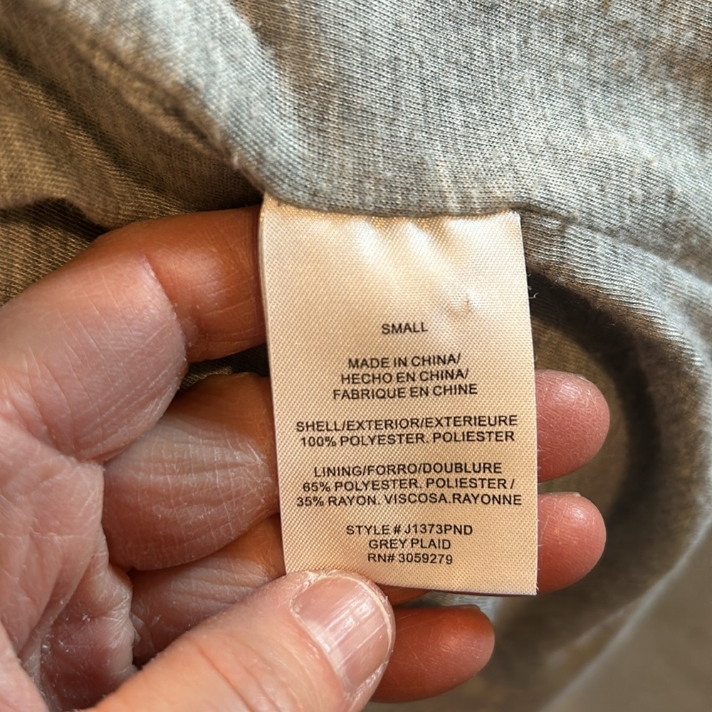 Thread & Supply Gray Plaid Jacket - image 6